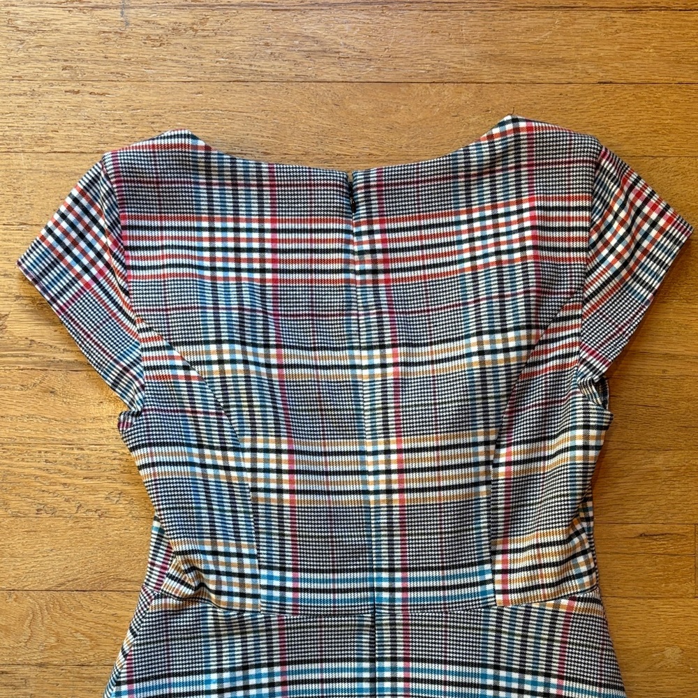 Anthropologie Moulinette Soeurs Blue and Red Plaid Dress - Picture 7 of 9